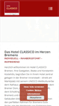 Mobile Screenshot of hotel-classico-bremen.de