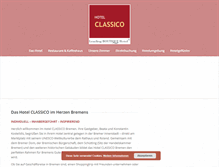 Tablet Screenshot of hotel-classico-bremen.de
